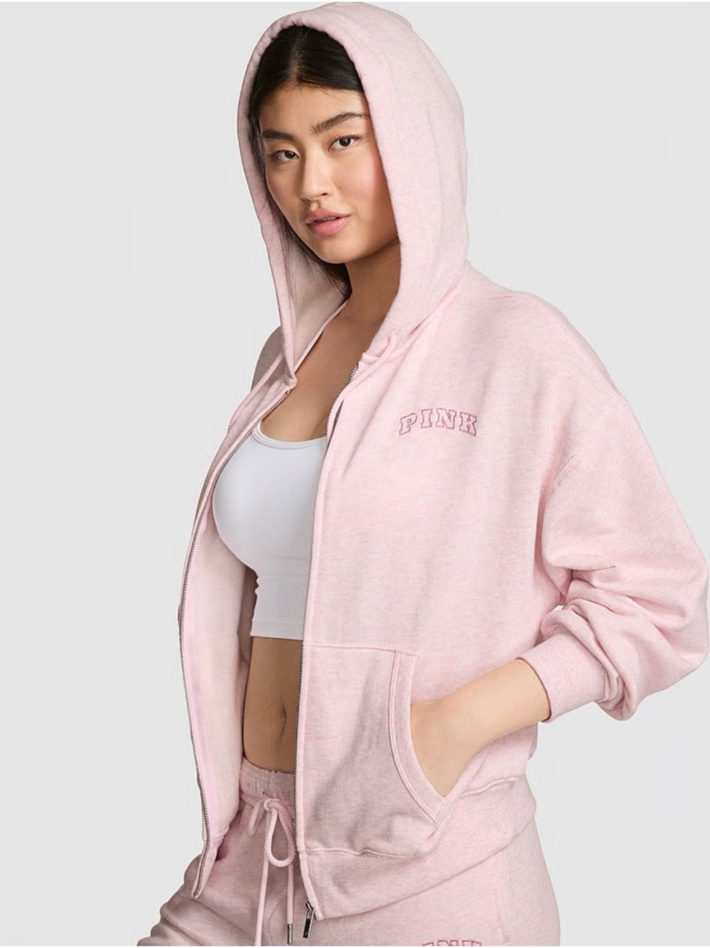 PINK 
CAMPUS FLEECE™ FULL-ZIP HOODIE